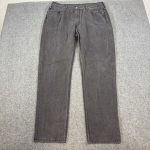 Levi's Jeans Mens 38x32 (Fits 34x32) Black 514 Slim‎ Straight Stretch Denim